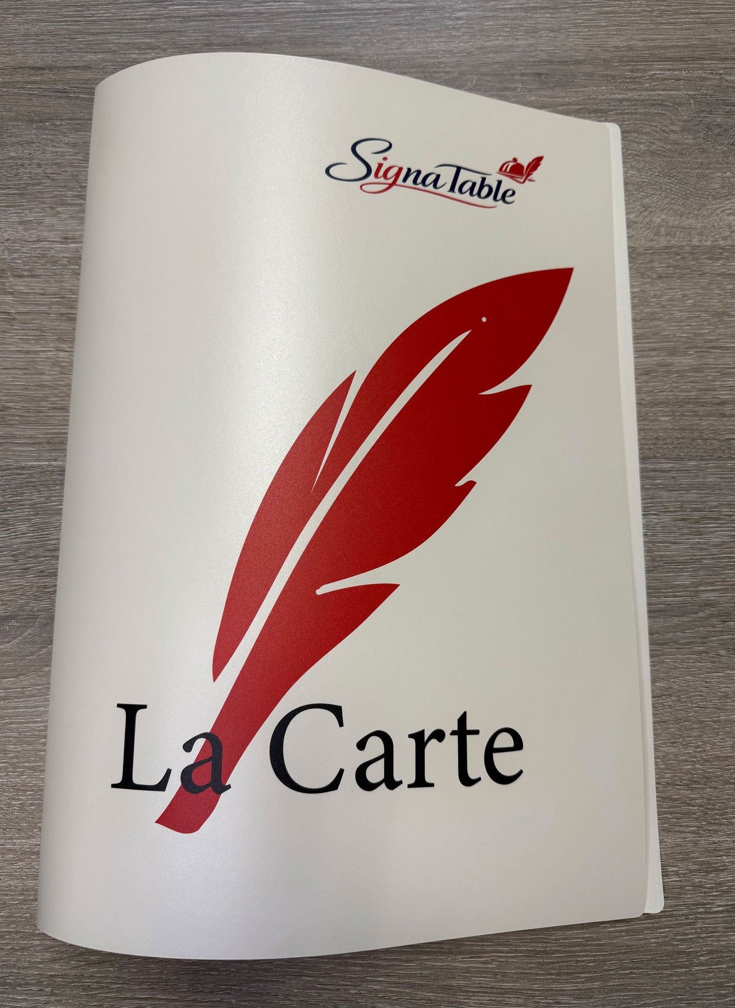 Menu lavable A2 ouvert A3 plié – Usage professionnel