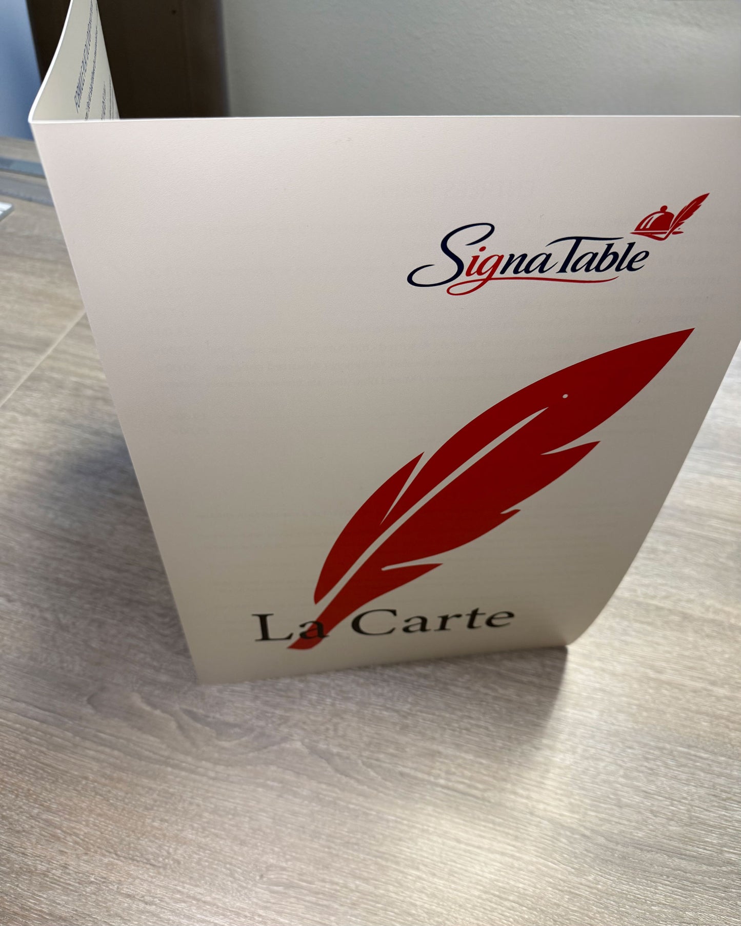 Menu lavable A2 ouvert A3 plié – Usage professionnel