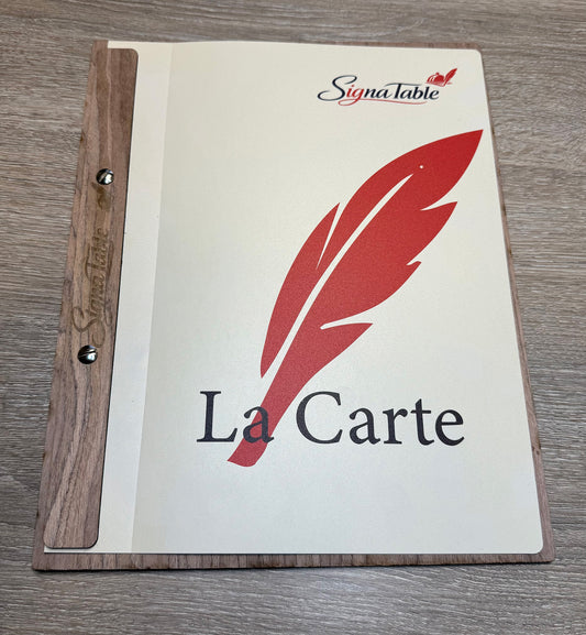 Porte-menu A4 – Barre laterale